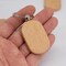 Blank Wooden Key Tag Key Chain Rectangle Wood Engraving Blanks 20 Pack